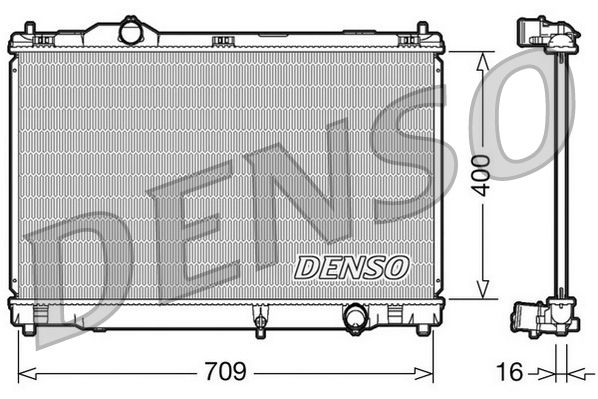 Kühler, Motorkühlung DENSO DRM51008