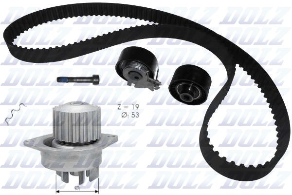 Wasserpumpe + Zahnriemensatz DOLZ KD049