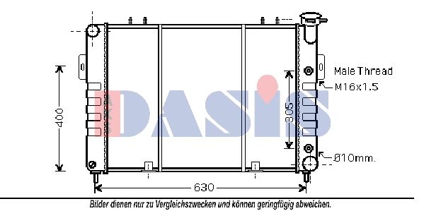 Kühler, Motorkühlung AKS DASIS 520108N