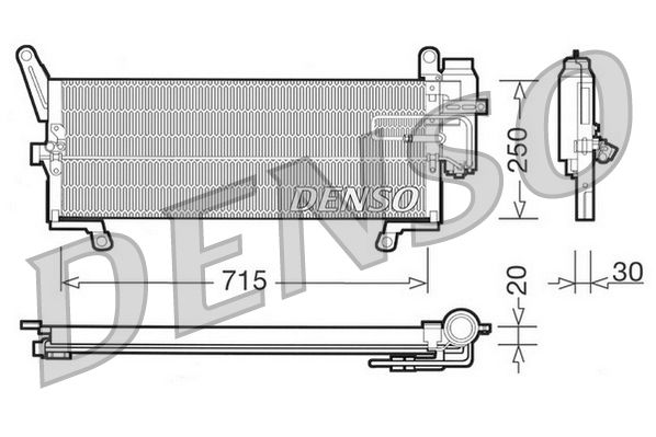 Kondensator, Klimaanlage DENSO DCN09095