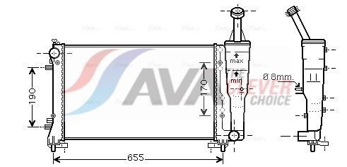 Kühler, Motorkühlung AVA QUALITY COOLING FTA2308