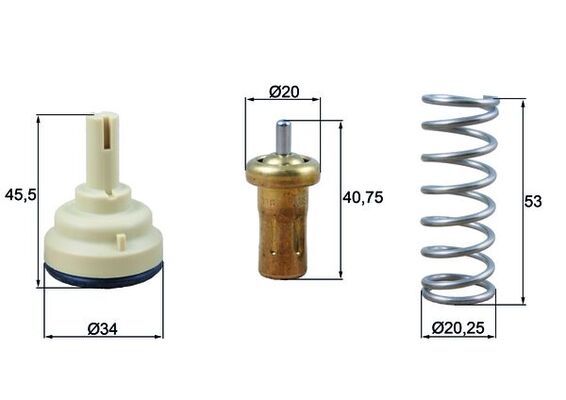 Thermostat, Kühlmittel MAHLE TX20980D