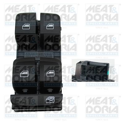 Schalter, Fensterheber MEAT & DORIA 26144