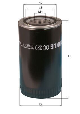 Ölfilter MAHLE OC320