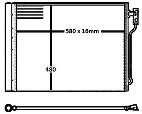 Kondensator, Klimaanlage MAHLE AC655000S