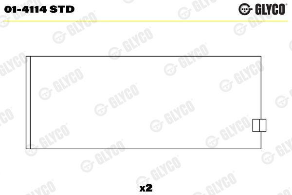 Pleuellager GLYCO 01-4114STD