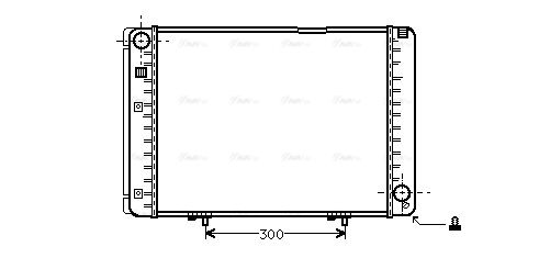 Kühler, Motorkühlung AVA QUALITY COOLING ms2175