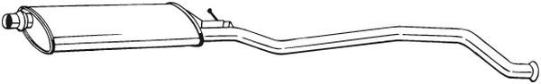 Mittelschalldämpfer BOSAL 286-251