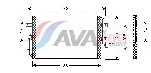 Kondensator, Klimaanlage AVA QUALITY COOLING FT5245