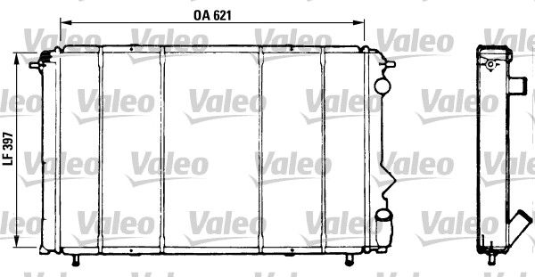 Kühler, Motorkühlung VALEO 730184
