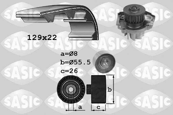 Wasserpumpe + Zahnriemensatz SASIC 3906041