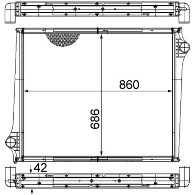 Kühler, Motorkühlung MAHLE CR745000S