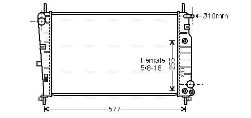 Kühler, Motorkühlung AVA QUALITY COOLING fd2197