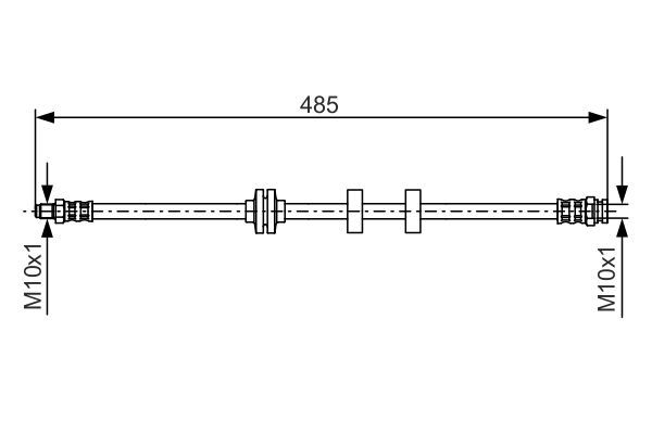 Bremsschlauch BOSCH 1 987 476 860