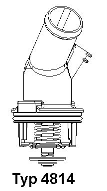 Thermostat, Kühlmittel WAHLER 4814.92D