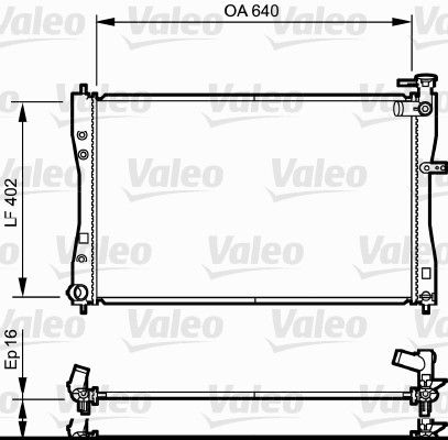 Kühler, Motorkühlung VALEO 735057