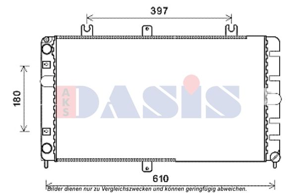 Kühler, Motorkühlung AKS DASIS 490016N