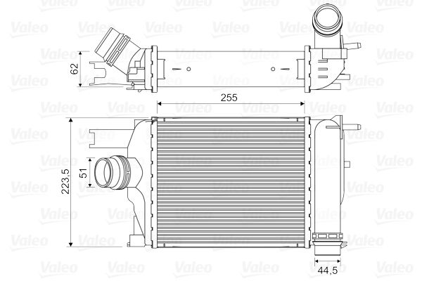 Ladeluftkühler VALEO 818609