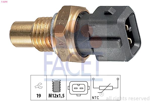Sensor, Kühlmitteltemperatur FACET 7.3270