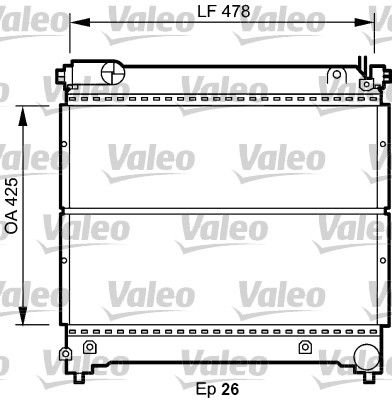 Kühler, Motorkühlung VALEO 734918