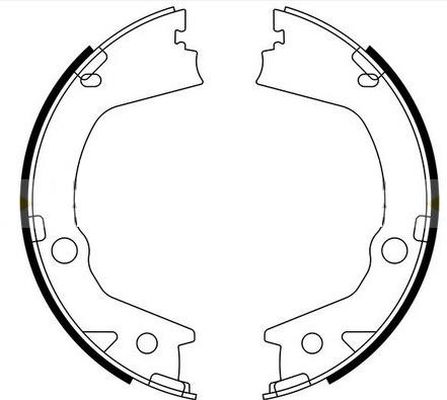Bremsbackensatz Feststellbremse HELLA 8DA 355 051-281