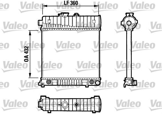 Kühler, Motorkühlung VALEO 731804