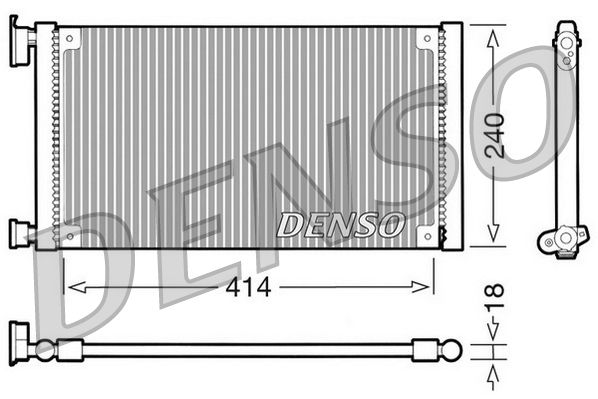 Kondensator, Klimaanlage DENSO DCN09120