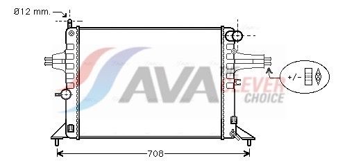 Kühler, Motorkühlung AVA QUALITY COOLING OL2272
