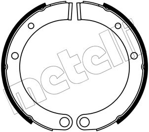Bremsbackensatz, Feststellbremse METELLI 53-0672