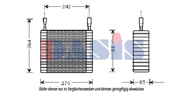 Verdampfer, Klimaanlage AKS DASIS 820155N