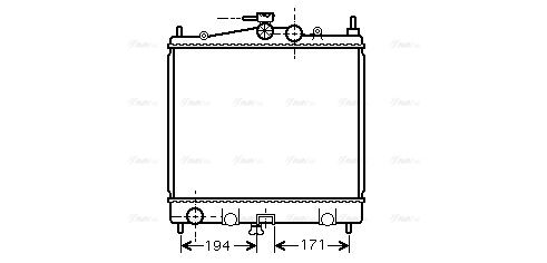 Kühler, Motorkühlung AVA QUALITY COOLING dna2247