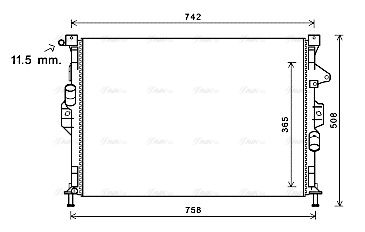 Kühler, Motorkühlung AVA QUALITY COOLING fd2581