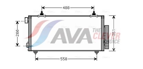Kondensator, Klimaanlage AVA QUALITY COOLING TO5381D
