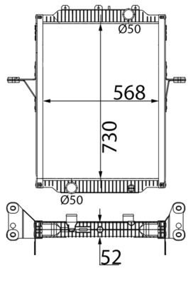 Kühler, Motorkühlung MAHLE CR2793000S
