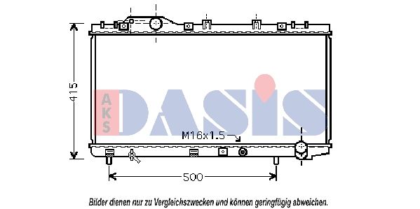 Kühler, Motorkühlung AKS DASIS 210182N