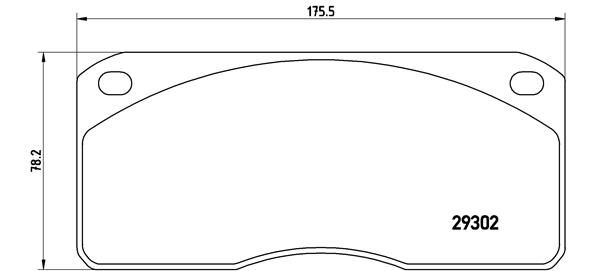Bremsbelagsatz, Scheibenbremse BREMBO P A6 011