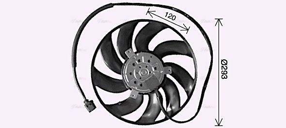 Lüfter, Motorkühlung AVA QUALITY COOLING vn7542