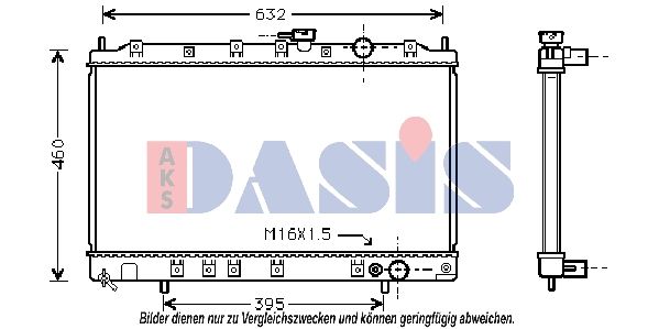 Kühler, Motorkühlung AKS DASIS 140000N