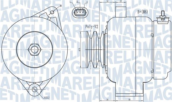 Generator MAGNETI MARELLI 063731724010