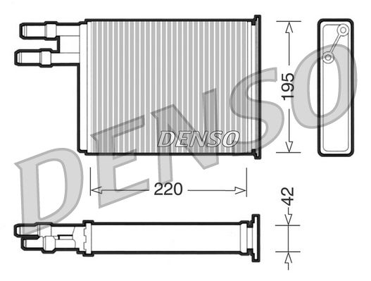 Wärmetauscher Heizungskühler Denso DRR09031