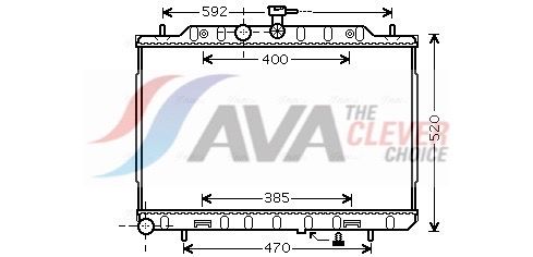 Kühler, Motorkühlung AVA QUALITY COOLING DN2293