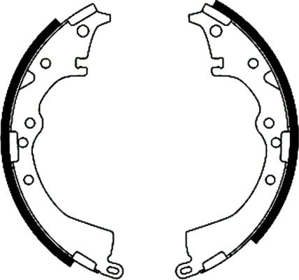 Bremsbackensatz TEXTAR 91041600