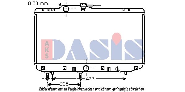 Kühler, Motorkühlung AKS DASIS 211680N