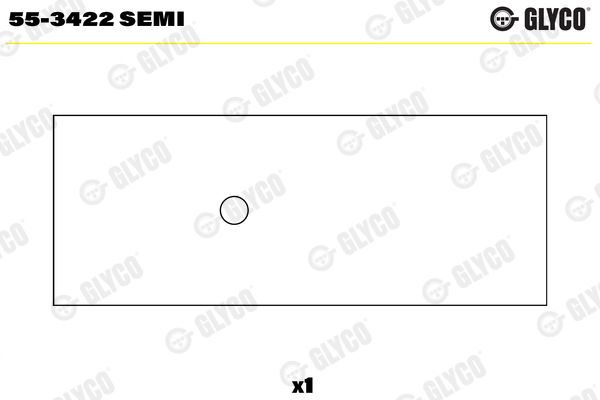 Lagerbuchse, Pleuel GLYCO 55-3422SEMI