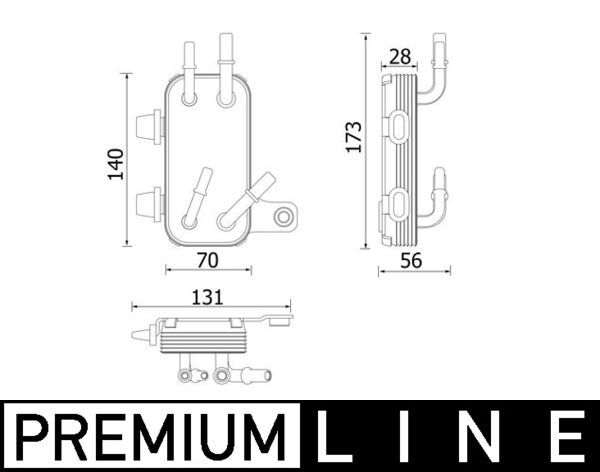 Kühler, Motorkühlung MAHLE CR2200000P