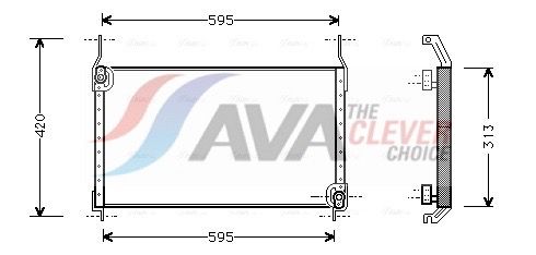Kondensator, Klimaanlage AVA QUALITY COOLING FT5172