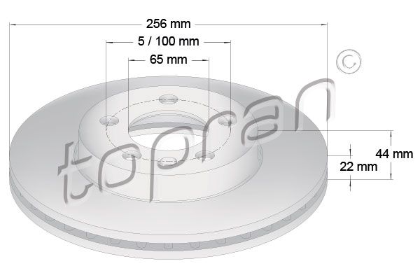 Bremsscheibe TOPRAN 631 175