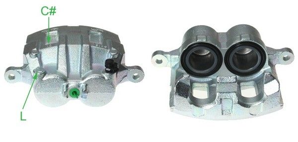 Bremssattel BUDWEG CALIPER 344472