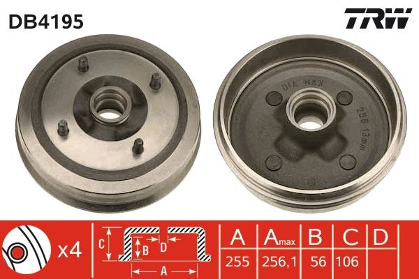 Bremstrommel TRW DB4195
