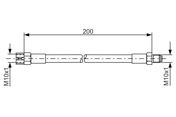 Bremsschlauch BOSCH 1987476002